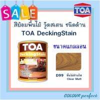 **ส่งฟรี** TOA DeckingStain ย้อมพื้นไม้เดคกิ้งสเตน ชนิดด้าน # D99 (พื้นไม้ด้านใส) ขนาดแกลลอน