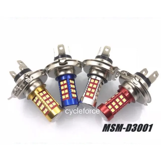 motorcycle headlight bulb led H4 fury bajaj super white for battery