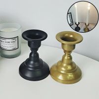 Mini Iron Candle Holder Creative Retro Dual-use Candlestick Candle Holder For Tabletop Wedding Party Christmas Home Decor