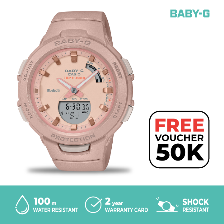 Casio Baby-G Jam Tangan Wanita Digital Analog - BSA-B100CS-4ADR ...