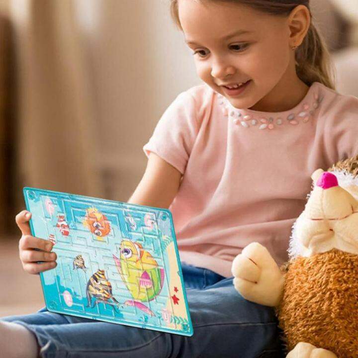 kids-puzzles-board-2-in-1-maze-toy-games-animal-jigsaw-puzzles-board-travel-games-toys-preschool-educational-learning-toys-beneficial