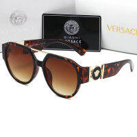 แว่นกันแดด Versace แว่นกันแดดแฟชั่นใหม่สำหรับผู้ชายและผู้หญิงสไตล์ยุโรปและอเมริกาแบบแคทวอล์แว่นสายตาขนาดใหญ่อินเทอร์เน็ตที่มีชื่อเสียงเข้ากับทุกแว่นกันแดดแฟชั่น