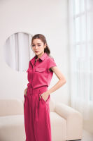 Nineplus Jumpsuit ชุดจั๊มสูทแขนสั้นพร้อมเข็มขัด