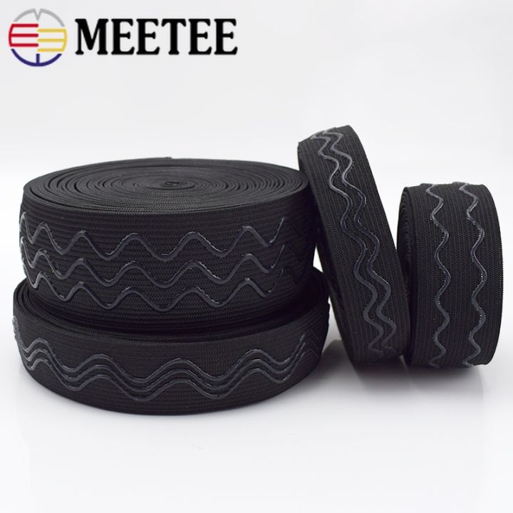 2-5-10m-20-25-30-40mm-non-slip-elastic-band-wave-silicone-rubber-bands-webbing-diy-clothes-belt-spring-ribbon-tape-sew-accessory