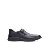 Clarks รองเท้าลำลองผู้ชาย Donaway Step Black Leather 26161480 สีดำ