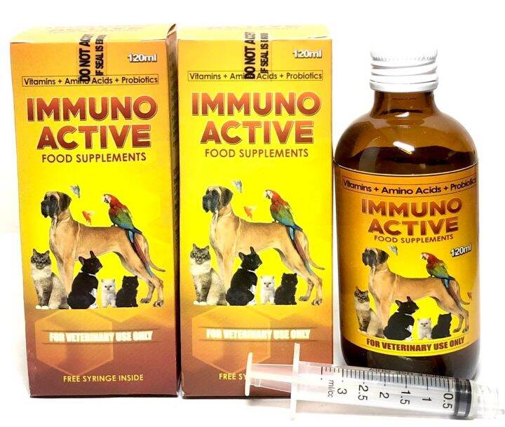 [CLR AGRIVET] Buy 1 Take 1 Immuno Active 120ml Multivitamins for Dog