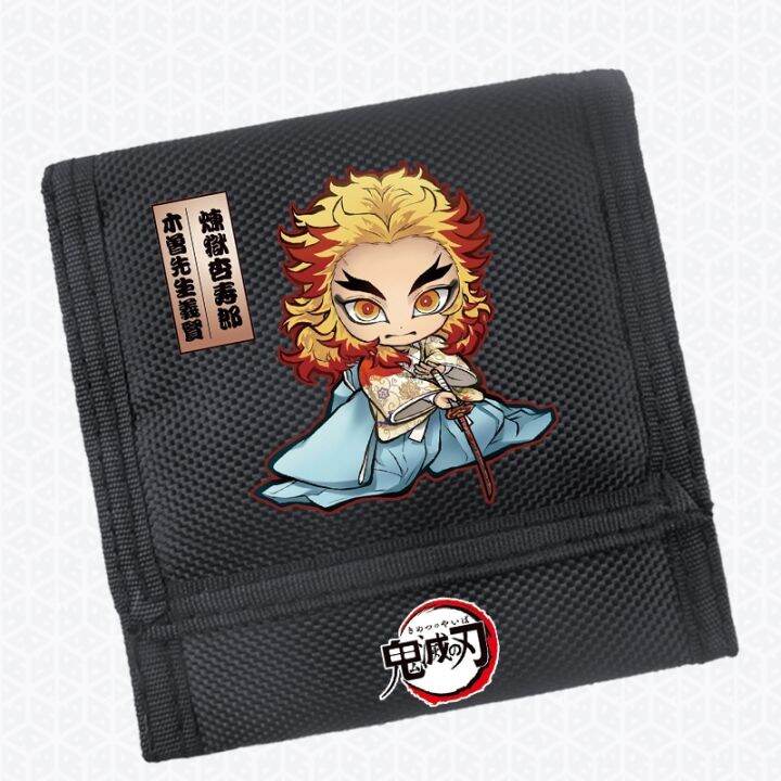 กระเป๋าสตางค์-แบบหลายชั้น-ลายการ์ตูน-demon-slayer-wallet-kimetsu-no-yaiba-สไตล์สร้างสรรค์-สําหรับเด็ก