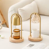 【lz】㍿☽  LED Aromatherapy Candle Warmer Melting Wax Lamp Gold Bell Night Lamp Bedroom Diffuser Table Lamp Atmosphere Decorative Lamp