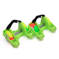 1 Pair Children Roller Shoes Skates 4 Wheels Small Motor Roller Shoes Roller Portable For Kids Boy and Girl