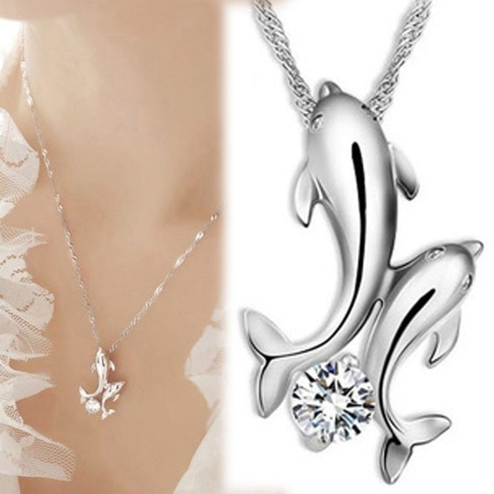 delysia-king-double-dolphin-rhinestone-pendant-necklace