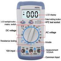 AC/DC 750/1000V DT-830B Multimeter Analysis Instrument 10A Amp Volt Tester  LCD Display Auto Range Digital Voltmeter Electrical Trade Tools Testers