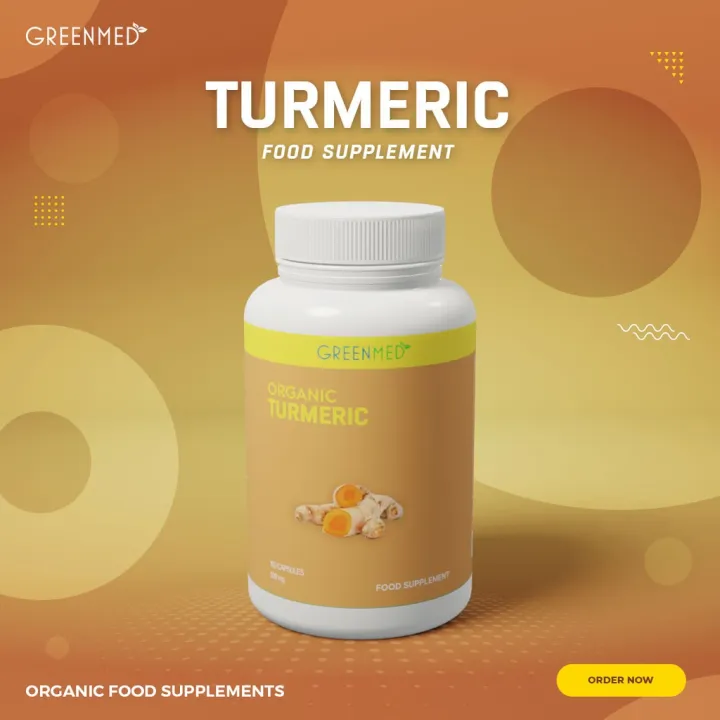 Greenmed PureAuthentic Turmeric Capsules All 100 Natural Organic Herbal