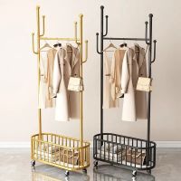 [COD] Hanger Floor Coat Rack Bedroom Drying Indoor Removable Luxury Household