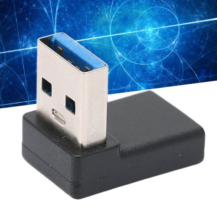 ชนิด-c-เป็น-usb-3-0อะแดปเตอร์ข้อศอกชนิด-c-แปลง90องศาสำหรับแฟลชไดรฟ์สองหัวความเร็วสูง