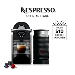 Buy Nespresso Pixie Coffee Machine with Milk Frother Bundle Online