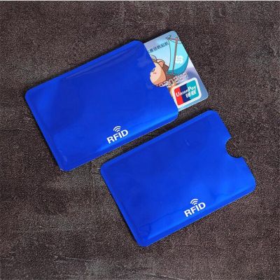 5/10ชิ้นเคสป้องกันบัตรเครดิต RFID กันขโมยกันกระเป๋าเก็บบัตรปกป้องผิวแขนเคสใส่บัตรธนาคาร