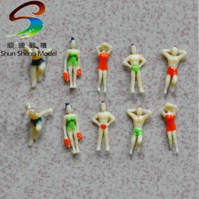 [COD] 100pcs scale 1/150 model plastic swimming figure humans