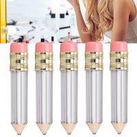 [wilkl] 5pcs 5ml Pencil Shaped Empty Lip Gloss Tube Container DIY Refillable Lip Oil Bottles For Women Girls