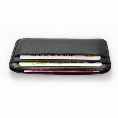【CC】✶  New Sheepskin Leather Mens Wallet Male Thin ID Credit Card Holder Small Cardholder Purse Man cartera