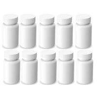 10Pcs 100Cc 120Cc 150Cc 200Cc Medicine Bottle With Lid Food Grade HDPE Container For Pill Capsule Tablet Refillable Bottles