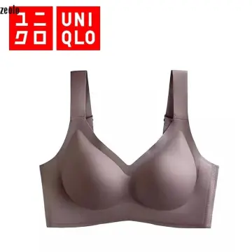 Uniqlo, Intimates & Sleepwear, Uniqlo Airism Vneck Bra Top Size L Light  Pink Wirelessseam Free
