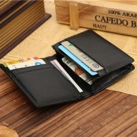 THINKTHENDO Credi Card Wallet RFID Wallet Men Small Bifold Faux Leather Pocket Money ID Credit Card Holder