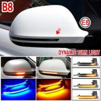 ♛❈☸ Scroll LED Dynamic Turn Signal Light Side Mirror Flashing Light Repeater Blinker for Audi A3 8P A4 A5 B8 Q3 A6 S6 SQ3 A8 D3 8K