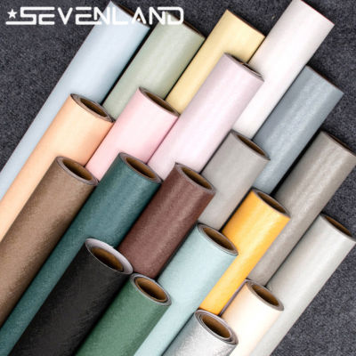Sevenland 100cmx60cm Self adhesive PVC Waterproof Striped Wallpaper Home Decor For Living Room Bedroom Background Wall Stickers