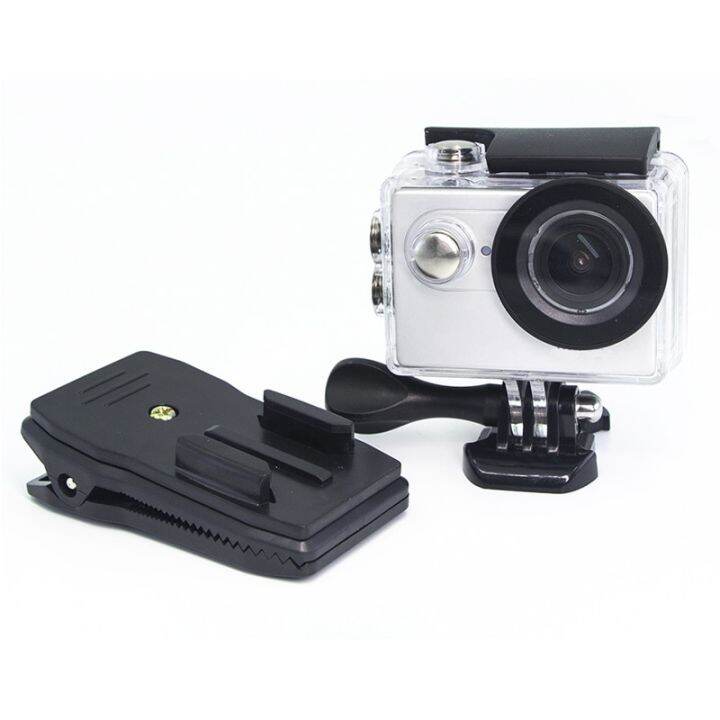 เป้สะพายหลังแบบหนีบไวอะแดปเตอร์ติดตั้งที่หนีบหมวกสำหรับ-gopro-hero-6-5-4-3-2-สำหรับ-xiaomi-foryi-4k-กล้องแอคชั่นสปอร์ต