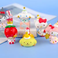 RL5LBR ตีมคริสมาต Birthday Gift น่ารัก Gift for Kids Cartoon Christmas Exclusive Doll พีวีซี ลูกแมว Anime Models มายเมโลดี้ ตุ๊กตา Cinnamoroll ของเล่นโมเดลคุโรมิ