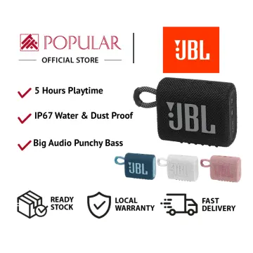 JBL Go 3 Portable Waterproof Wireless IP67 Dustproof Outdoor Bluetooth  Speaker (Pink) 