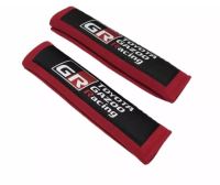 ราคาต่อคู่ หุ้มเบลท์ โตโยต้า กาซู จีอาร์ แต่งภายในรถยนต์ สีแดง GR TOYOTA Racing seat belt pad sleeve protector RED