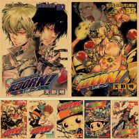 Demo Fashion Hitman Reborn Kraft Canvas Poster: อะนิเมะญี่ปุ่น Themed Wall Art For Study Room &amp; Cafe