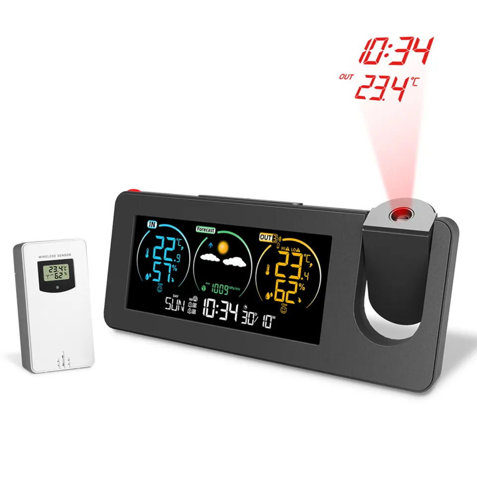 KKmoon LCD Digital Wireless Indoor/Outdoor Thermometer Clock