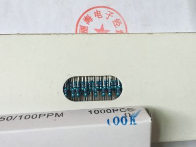 Brand new 1 / 4W (0.25W) 100k r 100k ohm resistor 2 yuan / 30 pieces