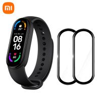 Xiaomi Mi Band 6สายรัดข้อมือของแท้,สร้อยข้อมือสมาร์ทแบนด์กันน้ำวัดอัตราการเต้นของหัวใจการนอนหลับบลูทูธ1.56 "AMOLED