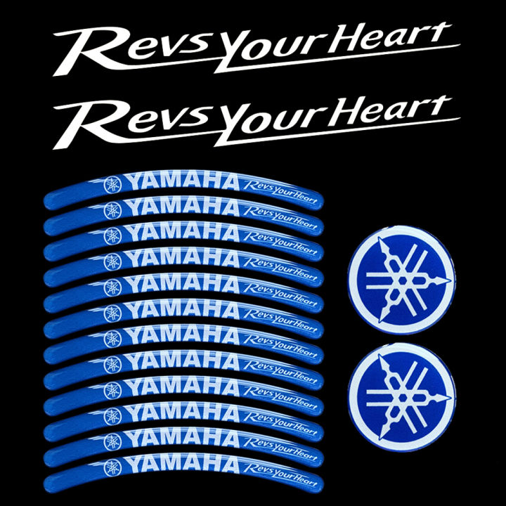 สติกเกอร์ฮับเจลทำความสะอาดล้อ3d-สำหรับยามาฮ่า10-12-13-14-นิ้วยางล้อดีคอลตกแต่งตกแต่งขอบ