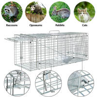 กรงดักแมวCat Trap Dog Cat Cage Size XL เหล็กเส้นชุบกาวาไนท์กันสนิม สามารถพับได้ จับแมวจรจัด จับแมว ดักจับแมว ดักจับแมวจร ไล่แมวถาวร ปลอดภัยต่อคนและสัตว์ ใช้งาน จับได้จริง ไล่แมวแบบถาวร แข็งแรง ทนทาน ทนแรงกระชาก กรงแมว กับดักแมว