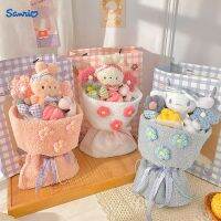 ใหม่ Sanrio อนิเมะ Holay ช่อดอกไม้ตุ๊กตาผ้าน่ารัก Cinnamoroll ช่อดอกไม้ตุ๊กตาเมโลดี้ของขวัญสำหรับแฟนสาววันเกิดชุดของเล่น Kawaii ดอกไม้