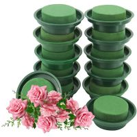 DIY Flower Arrangement Kit,Round Floral Foam Bowl with Green Round Wet Foam for Wedding Aisle Flowers,Party Decoration