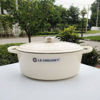 LE CREUSET cool color enamel pot stew pot cookware home fish pot stew pot oval pot 31cm cast iron pot