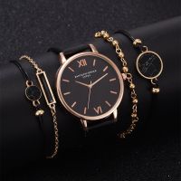 （A Decent035）5PcsSet Women WomanWristwatchLadies Beetfemeninofor Girlfriend