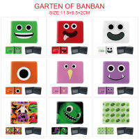 Garten กระเป๋าเงินผู้ชาย Banban สำหรับเด็กผู้ชายผู้หญิงพวงกุญแจโลหะ PU กระเป๋าสีพื้นเต็มรูปการ์ตูนอนิเมชั่นกระเป๋าใส่บัตรสั้น0000กระเป๋าสตางค์เหรียญ