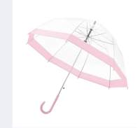 Transparent Umbrella Girls Boys Apollo Cartoon Dolphin Children Umbrella Semi-Automatic Rain Umbrellas For Kids T21C