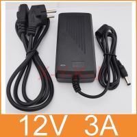 AC 100V-240V Converter Adapter DC 12V 3A 36W Power Supply US/EU/UK/AU plug DC 5.5mm x 2.5mm for 5050/3528 LED Light LCD Monitor