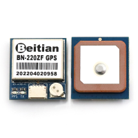 Beitian BN-220ZF ตัวรับ GPS โมดูลเสาอากาศ GLONASS ระดับ TTL สำหรับ RC Racing โดรน FPV เครื่องบินสี่เสา