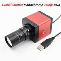 210fps VGA Monochrome Global Shutter USB Camera, Mini Box Webcam With CS Lens 5-50mm 2.8-12mm, High Speed Motion Capture