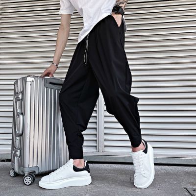 [COD] and autumn trousers mens Korean style trendy casual handsome loose baggy solid harem
