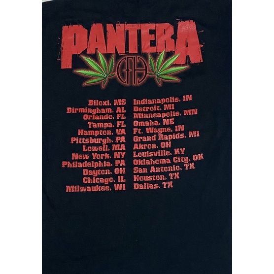 จัดส่งเสื้อยืดในประเทศไทย-เสื้อวงpantera-ตอกปี2000s-deadstock3-899บาท