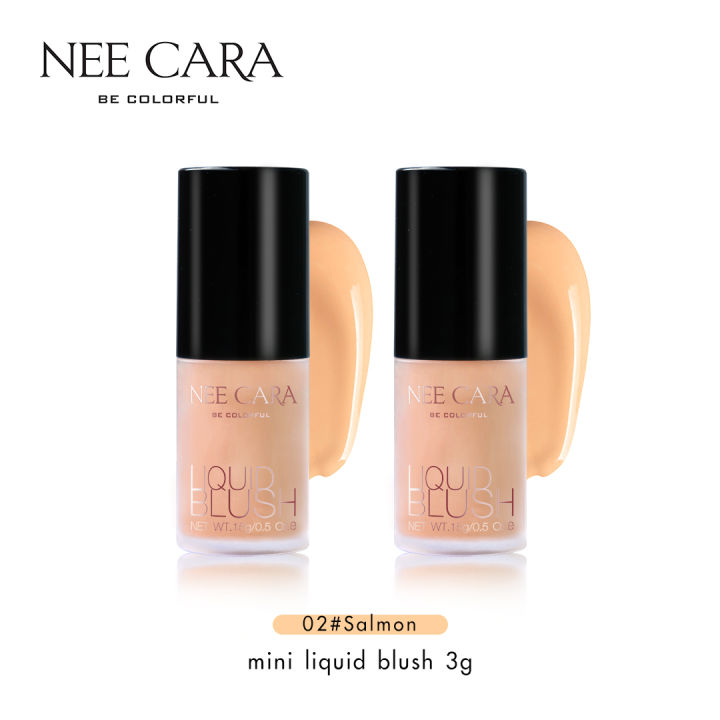 nee-cara-นีคาร่า-บลัชออน-เนื้อลิควิด-เนื้อแมท-มินิ-เซ็ทคู่-2ขวด-n166-luquid-blush-mini-set